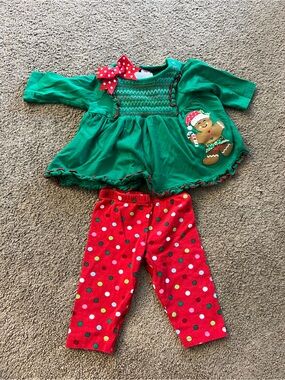 Good Lad Christmas Baby Girl Outfit